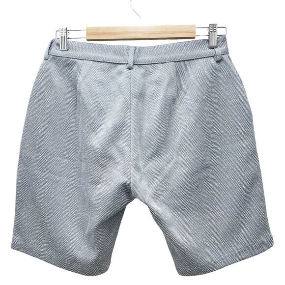 NWT Mauvais Zig Zag 8” Smart Shorts in Blue Gray Herringbone Men’s Size 30 NEW - Picture 3 of 10